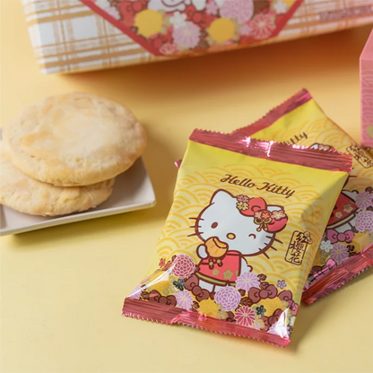 紅櫻花【三麗鷗授權】Hello Kitty 錢兔似錦禮盒 - 太陽餅10入