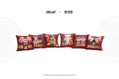 【ZELUZ〡大甲鎮瀾宮】五大團Q版-祈福小枕頭組