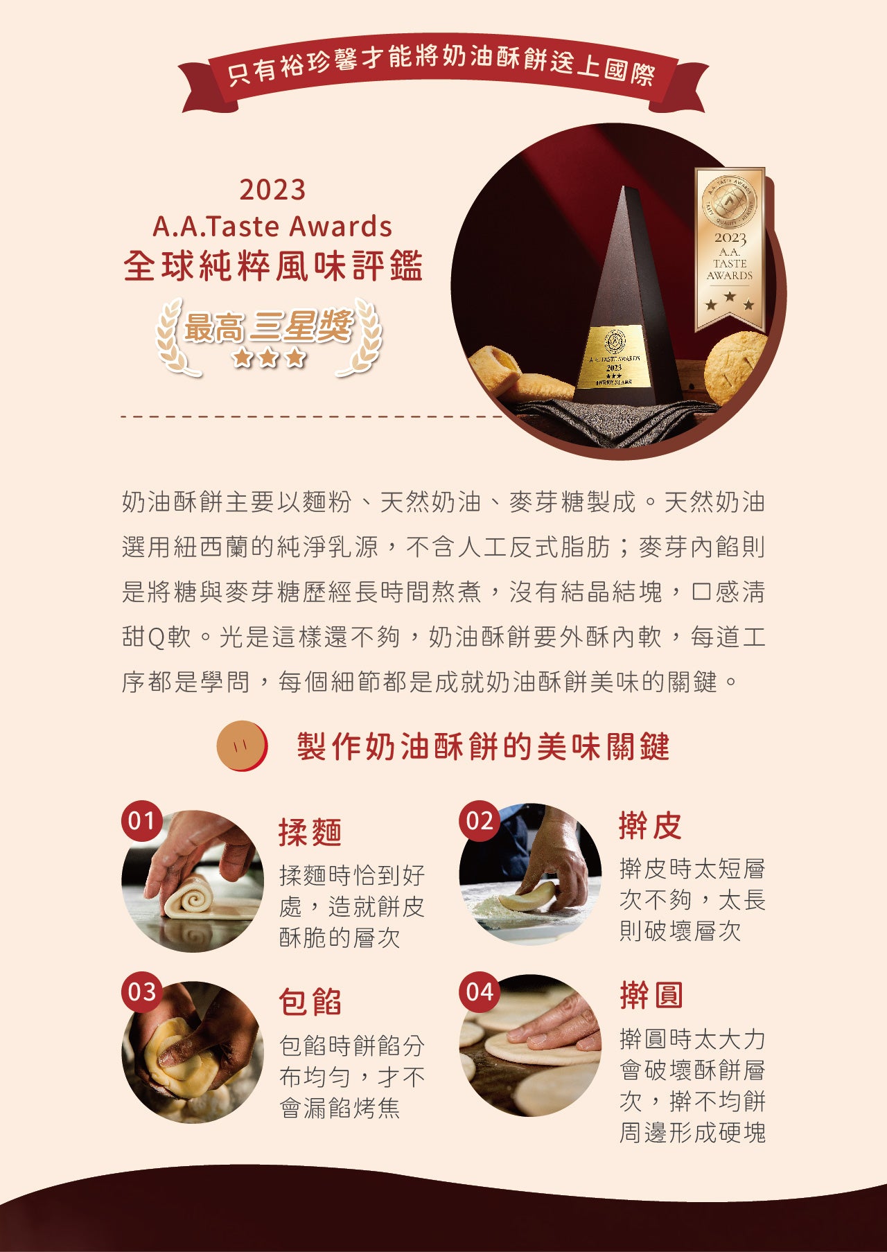 裕珍馨 奶油小酥餅 黑糖  YJS Light Butter Pastry-Brown Sugar (6入*盒)