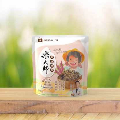 米大師 master mi 常溫熟飯-紅藜纖穀飯 (180g/包)