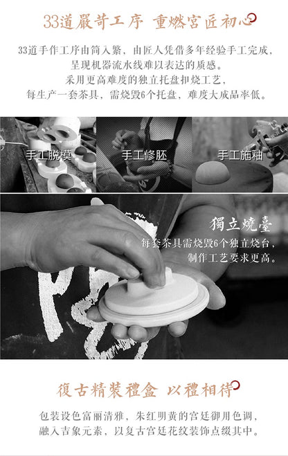 故宮宮廷文化 | 富貴吉象旅行茶具 一壺三杯 紅點獎