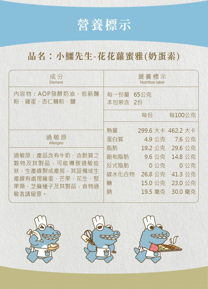 艾塔菲集團狸小路 小鱷先生 花花蘿蜜雅(130g*罐)