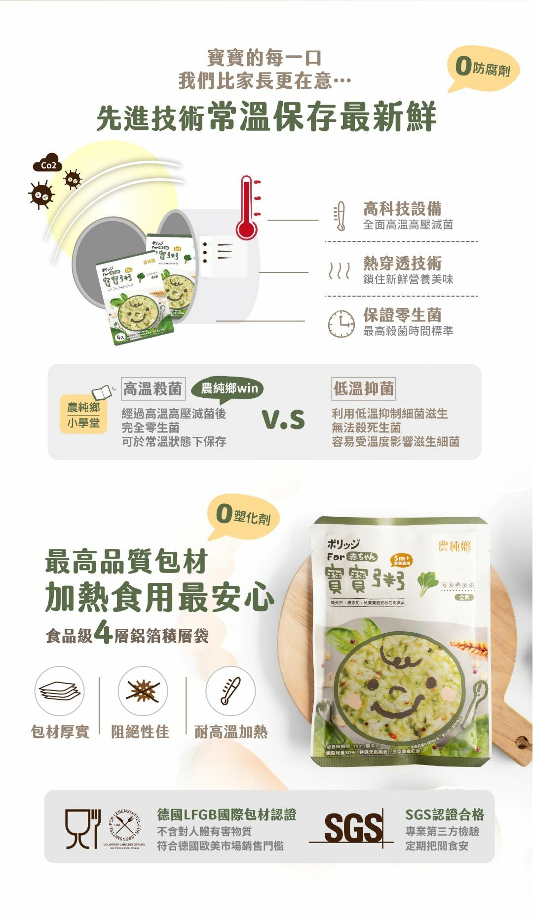 💰檔期促銷~加購優惠(05.04.25)💰農純鄉 寶寶粥|菠菠燕麥粥(4入/盒)