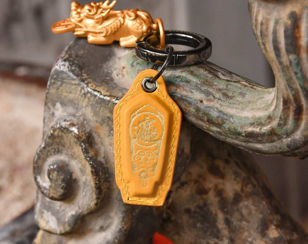 大甲鎮瀾宮 爆咬貔貅鑰匙圈 (黃) Style 06868