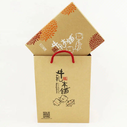 牛軋本舖 牛軋本舖經典禮盒(含紙袋)-青蔥餅(植物五辛素)-綜合24片裝(原味12/蔓越莓4/花生4/咖啡4)