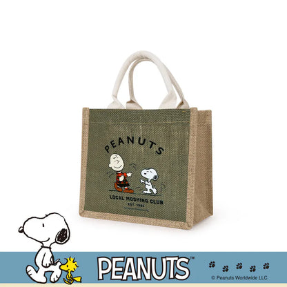 SNOOPY x Kiiwi O! 聯名款．簡約棉麻提袋-舞蹈時光(1入)