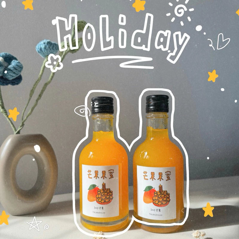 手工熬製 🍯：愛文芒果果蜜𝓜𝓪𝓷𝓰𝓸 𝓼𝔂𝓻𝓾𝓹(200ml*瓶)
