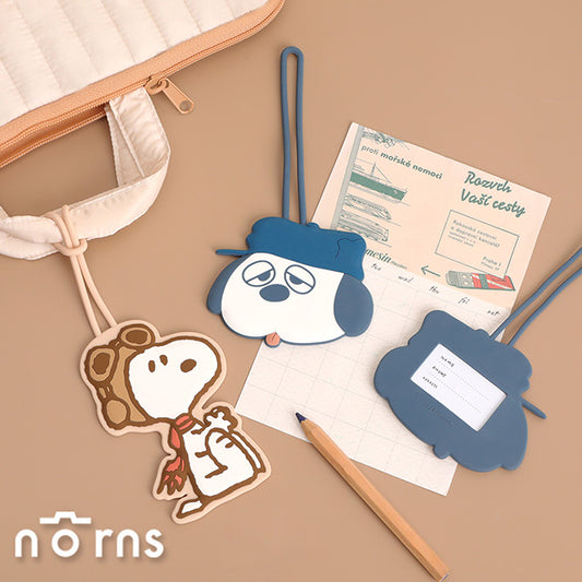 Norns Peanuts史努比矽膠行李吊牌 Norns Original Design Snoopy Olaf行李箱掛牌 綁帶 旅行配件(1入)