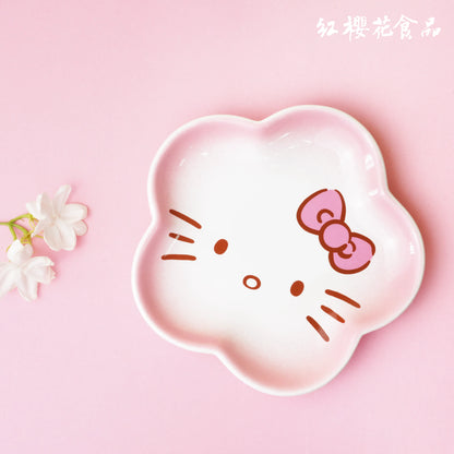 紅櫻花【三麗鷗授權】Hello Kitty 花滿禮盒 - 贈Hello Kitty限量花花造型瓷盤