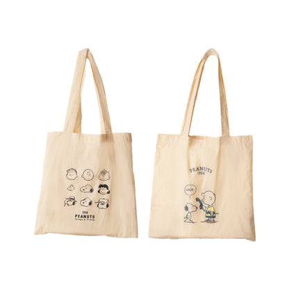 Norns Peanuts史努比棉布手提袋-Norns Original Design Snoopy原色手提袋 側背包 環保購物袋Eco Bag(1入)