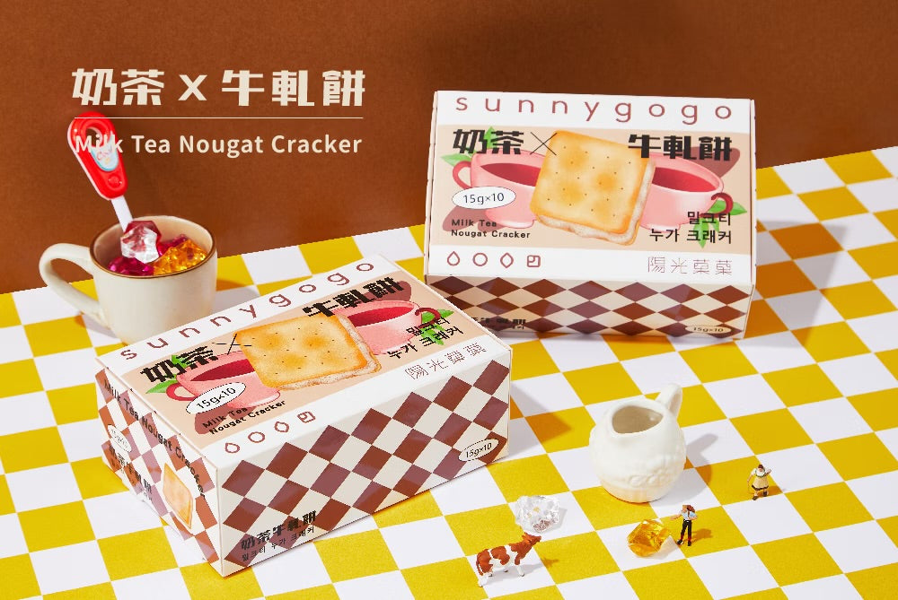 陽光菓菓 奶茶牛軋餅/10入