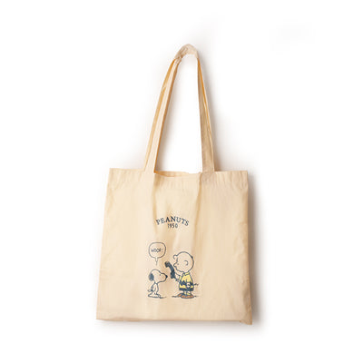 Norns Peanuts史努比棉布手提袋-Norns Original Design Snoopy原色手提袋 側背包 環保購物袋Eco Bag(1入)