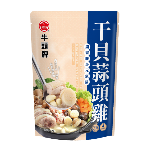 【牛頭牌】干貝蒜頭雞(960g*袋)