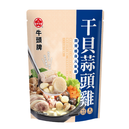 【牛頭牌】干貝蒜頭雞(960g*袋)