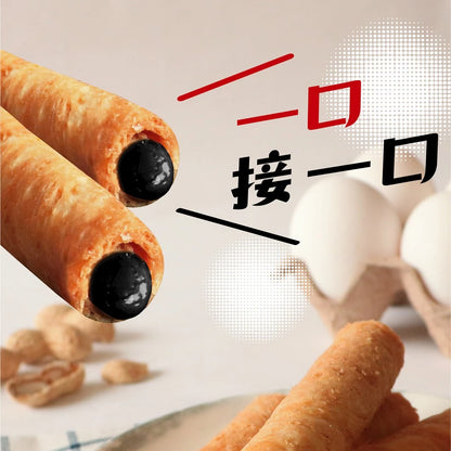 興麥蛋捲烘焙王國【芝麻醬蛋捲12入】