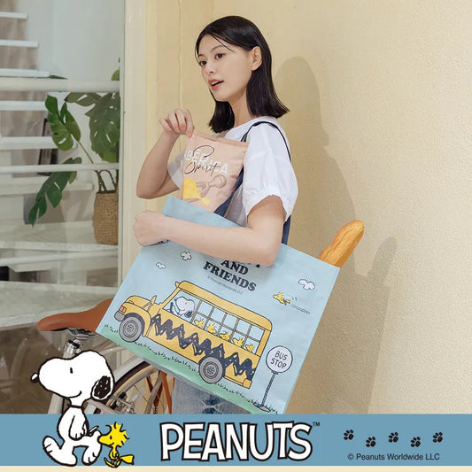 SNOOPY x Kiiwi O! 聯名款．大容量萬用編織袋 史努比車車(1入)