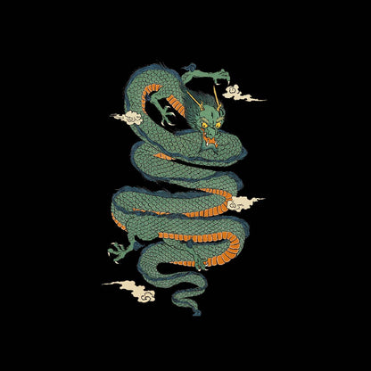 【ZELUZ〡神龍系列】甲辰神龍棉T_黑(S、M、L、XL)