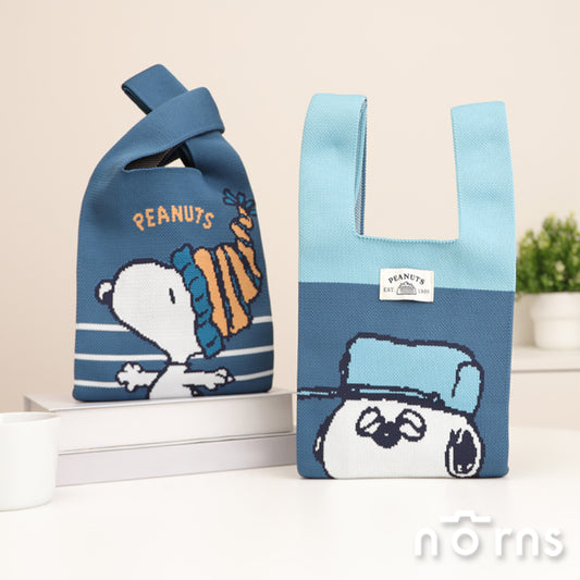 Norns Peanuts史努比編織手提袋 Norns Original Design Snoopy針織手提包(1入)