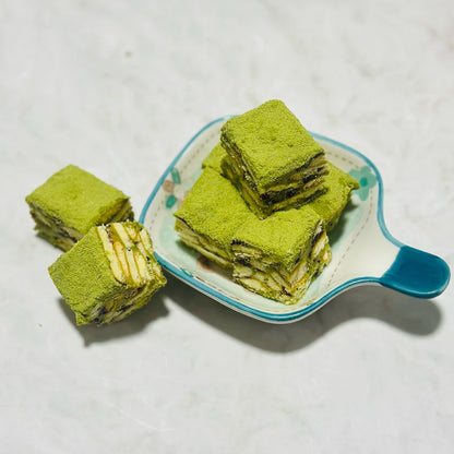 熊之家烘焙坊-手工蔓越莓雪Q餅(抹茶)雪花餅