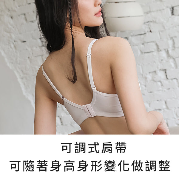YURUBRA 萌芽之旅。透氣舒適無鋼圈內衣 A.B.C罩