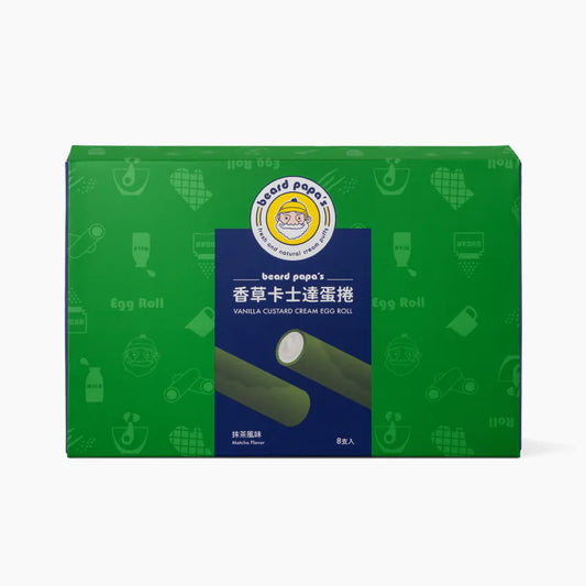Bread PaPa‘s 香草卡士達夾心蛋捲 (抹茶)(144g*盒)