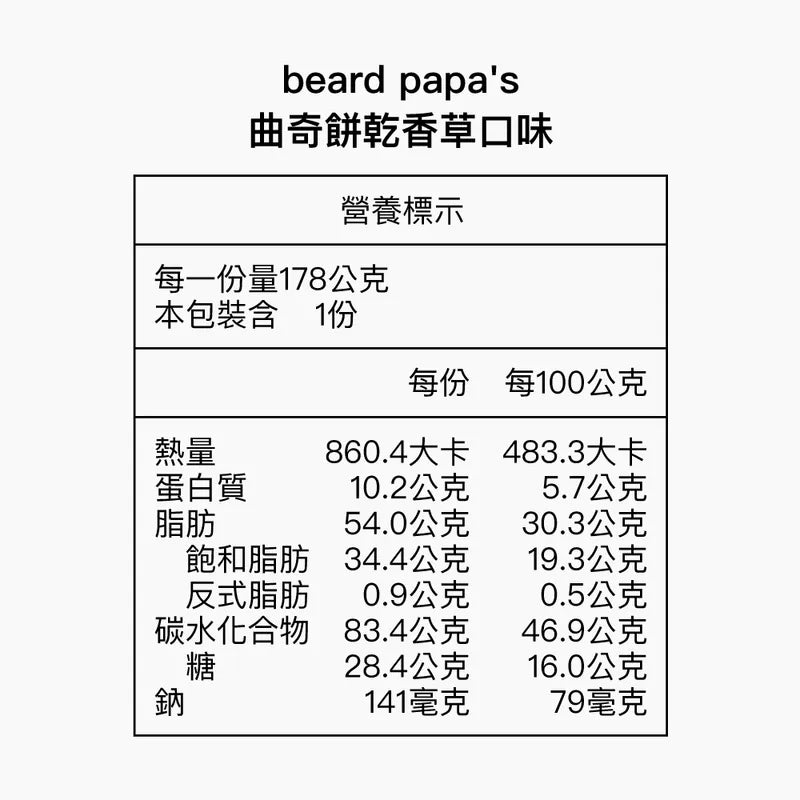Bread PaPa‘s 香草曲奇餅乾(178g*2罐)