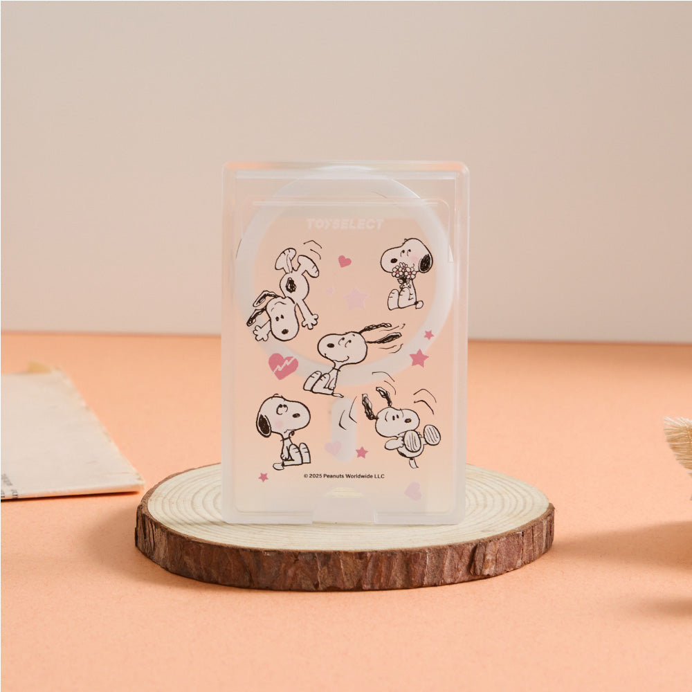 【TOYSELECT】SNOOPY史努比害羞碎花MagSafe磁吸卡片夾(1入)