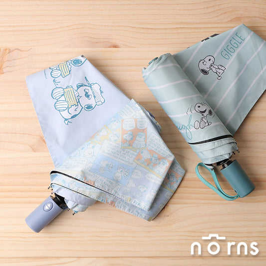 Norns Peanuts史努比抗UV輕量自動傘- Norns Original Design Snoopy正版授權 防風傘 黑膠傘 雨傘 遮陽傘(1入)