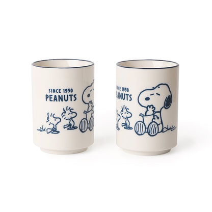 Norns Peanuts史努比湯吞杯- Norns Original Design Snoopy日式湯吞杯 手握杯 茶杯 陶瓷杯子 餐具(1入)