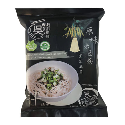吳獨麵 (純素)原味米豆簽+黑芝麻醬-3包入(含醬)