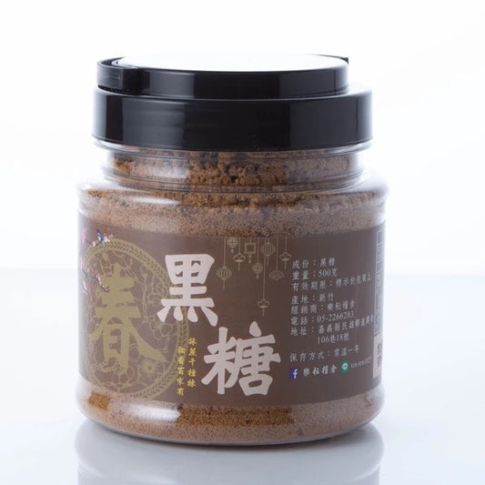 福霖食品 樂耘糧倉 台灣生產 黑糖 500克 罐裝