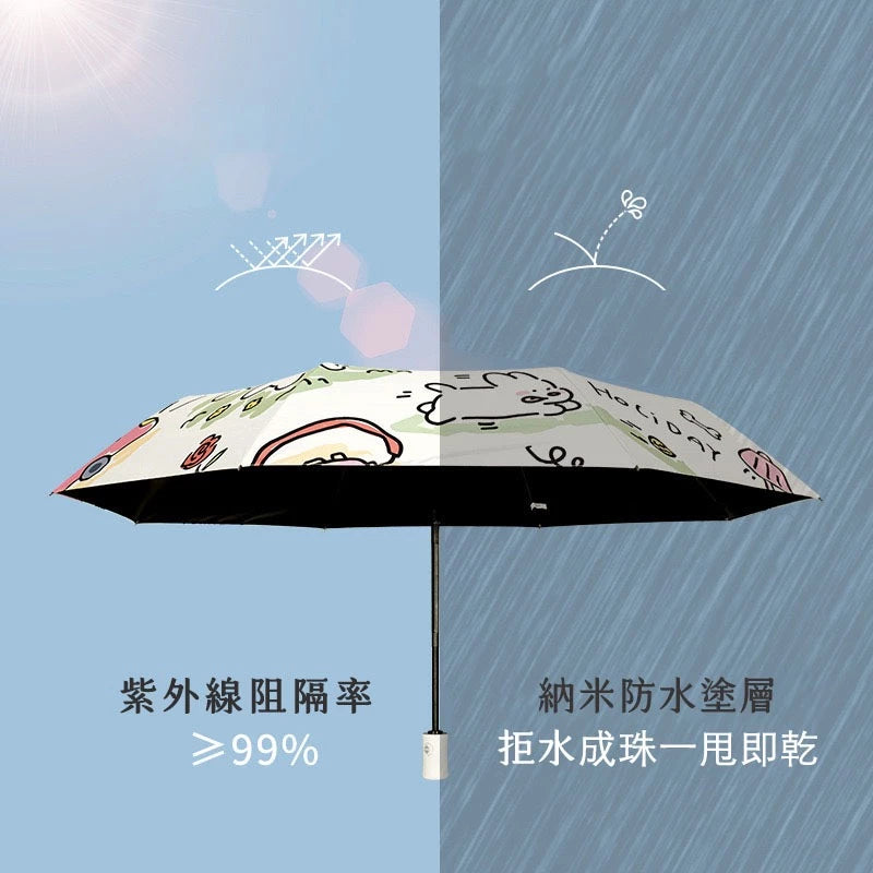 🐶狗狗日常摺疊傘 晴雨兩用 防曬 摺疊傘 自動傘 手動傘 雨傘(1個)
