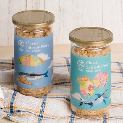 【丸文食品】花都嘉年華禮盒旗魚穌150g1罐/鮭魚穌150g1罐~魚酥口感綿密