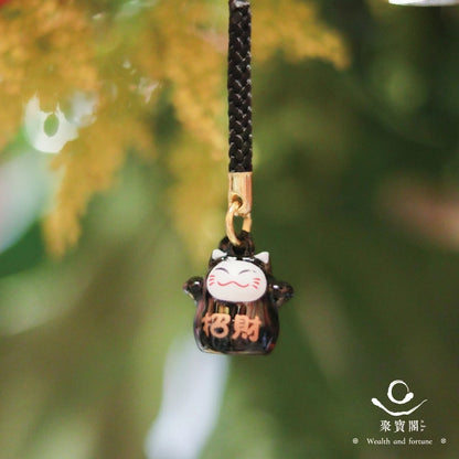 【聚寶閣】招財進寶招財貓鈴鐺吊飾(1入)
