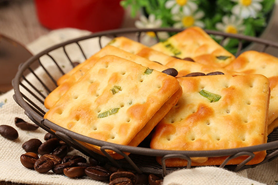 牛軋本舖 牛軋本舖花花禮盒-青蔥餅(植物五辛素)-綜合40片裝(原味20/蔓越莓10/花生5/咖啡5)