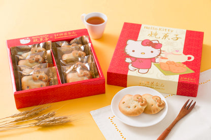 紅櫻花【三麗鷗授權】Hello Kitty 日式燒菓子麻糬漢餅禮盒