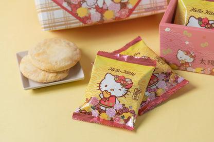 紅櫻花【三麗鷗授權】Hello Kitty 錢兔似錦禮盒 - 太陽餅10入