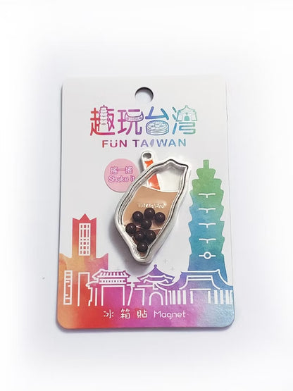 趣玩台灣磁鐵－搖搖台灣－(茶色*入)