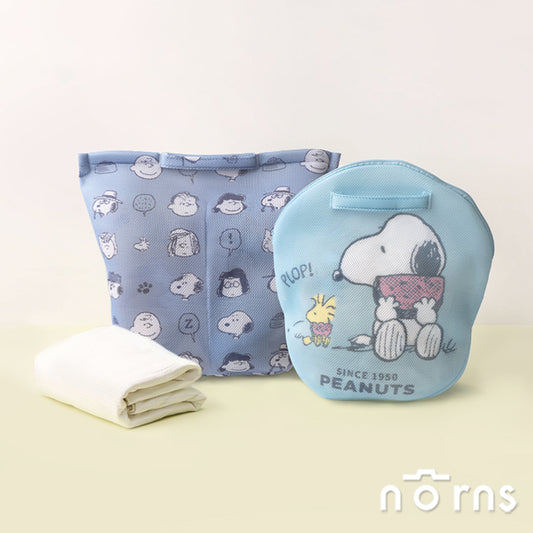 Norns Peanuts史努比手提洗衣袋- Norns Original Design Snoopy 分隔式洗衣袋大容量洗衣網(1入)