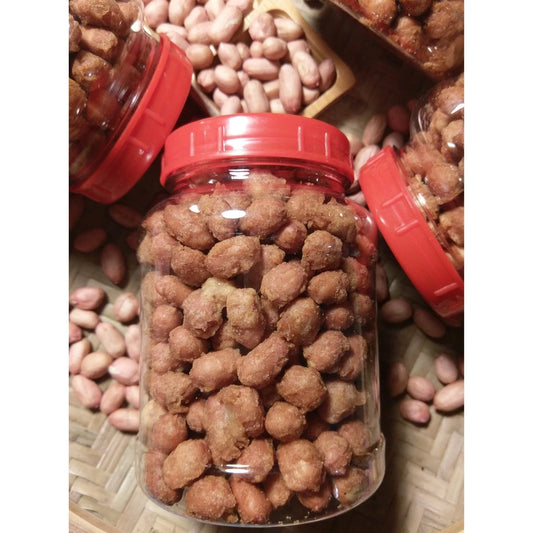 【新東勢麻油花生店】甜酥花生，台灣特選花生，百年老店柴燒製作(360g*罐)