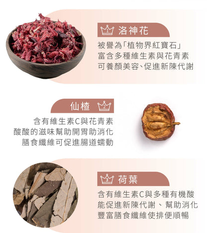 新譯漢方 洛花輕荷茶｜漢方養生茶包 【幫助代謝】SEE IN HERB Red Roselle Diet Tea(21入)
