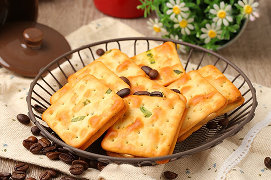 牛軋本舖 牛軋本舖經典禮盒(含紙袋)-青蔥餅(植物五辛素)-綜合24片裝(原味12/蔓越莓4/花生4/咖啡4)