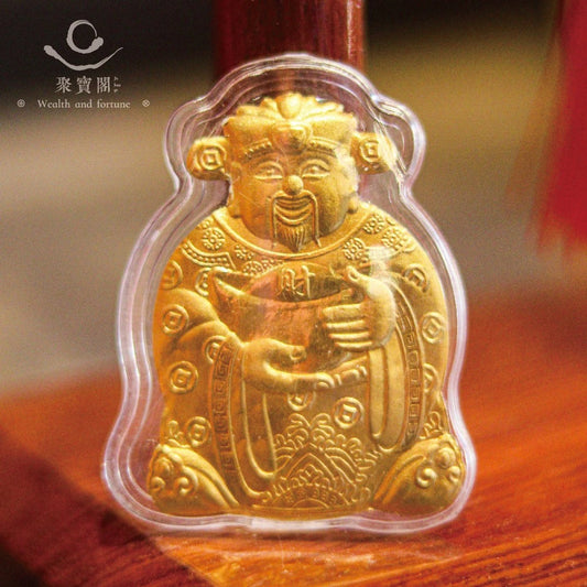 【聚寶閣】金牌財神爺金箔錢母｜招財開運必備(1入)