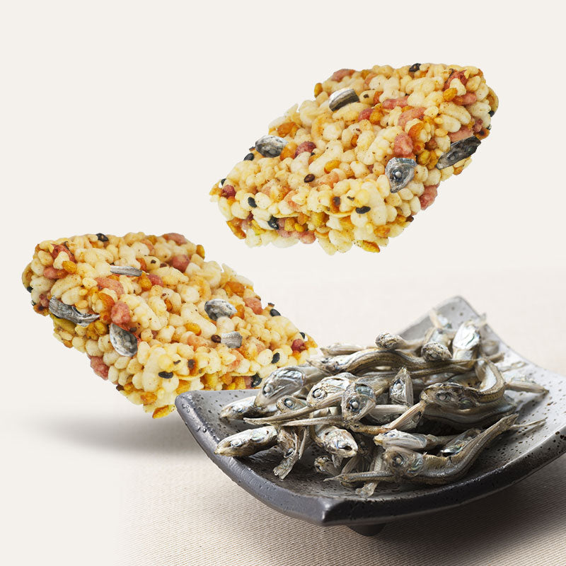 曉翮流域 方形米果-小魚干10入