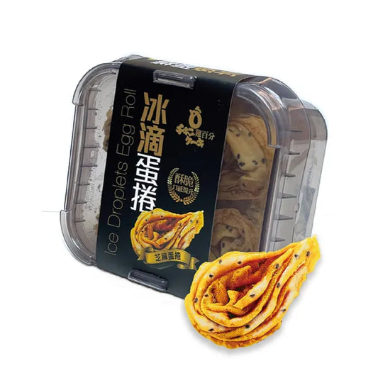 雞百分 冰滴蛋捲 - 芝麻(160g*盒)