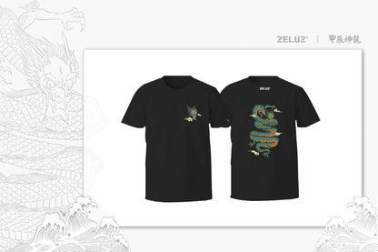 【ZELUZ〡神龍系列】甲辰神龍棉T_黑(S、M、L、XL)