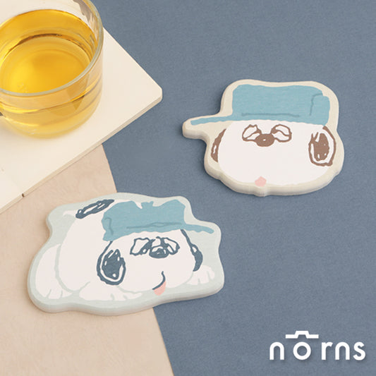 Norns Peanuts史努比珪藻土杯墊Olaf系列 Norns Original Design 歐拉夫吸水杯墊(1入)