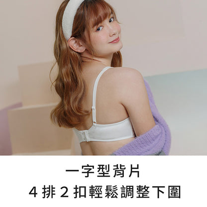 YURUBRA 啵啵奶昔。棉質軟鋼圈二排釦內衣 B.C罩