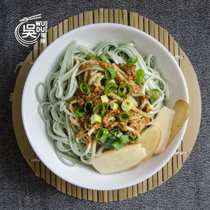 吳獨麵 (純素)藍藻米豆簽+麻油薑香醬-3包入(含醬)