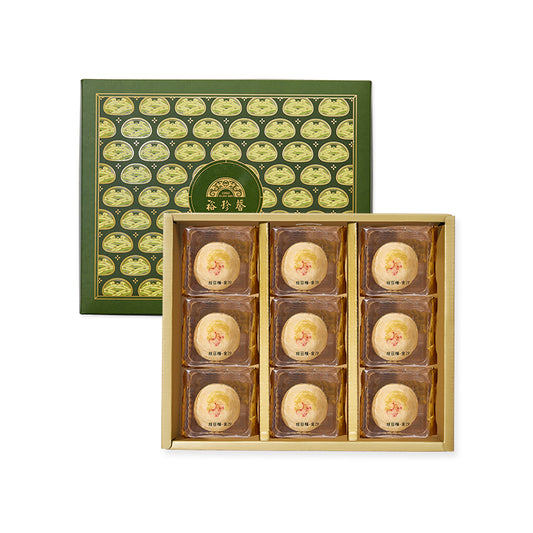 裕珍馨 綠豆椪-金沙 (9個/盒) ‼️預購商品: 09.05.25開始出貨‼️